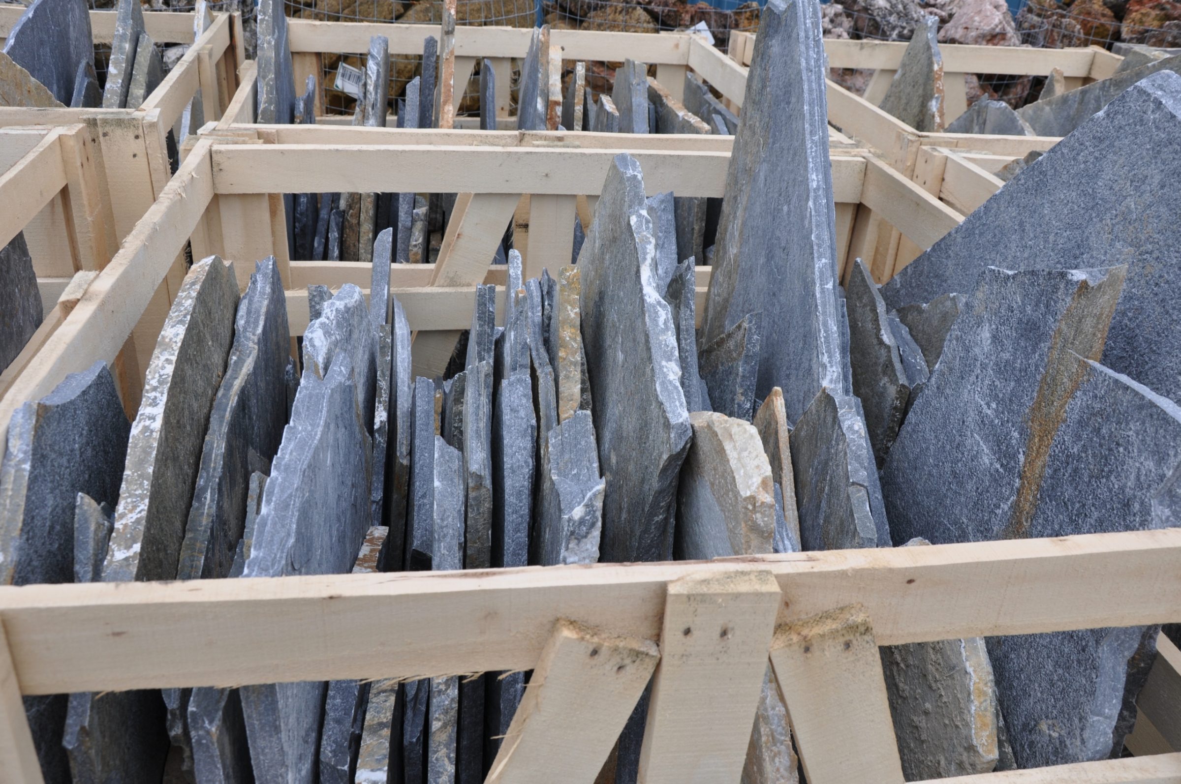 Grijze losse flagstones