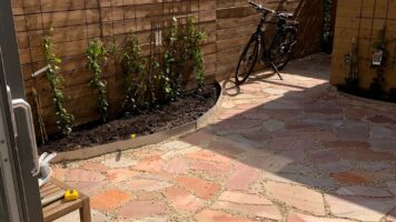 Brasil Rosso Flagstones Terrasse