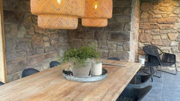 Steinstreifen Cimone in Überdachung - Veranda
