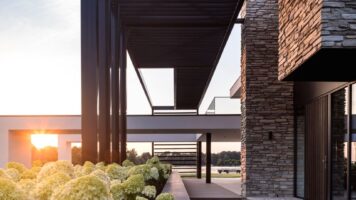 Villa mit Toce-Ziegelstreifen | Urheberrecht: The Art of Living, Peter Baas | Architekt: Marco van Veldhuizen