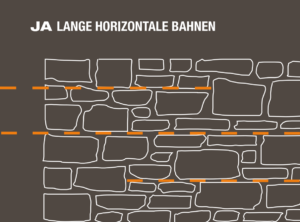 Ja lange horizontale Bahnen