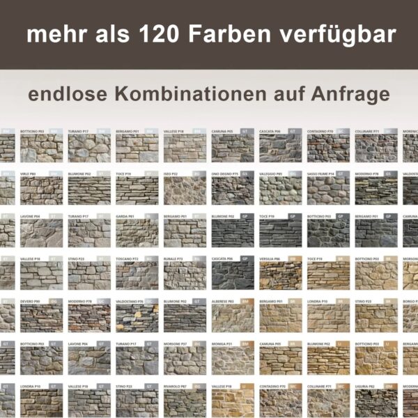 Farben Verblendsteine